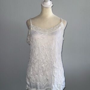Mudd White Lace Camisole Top